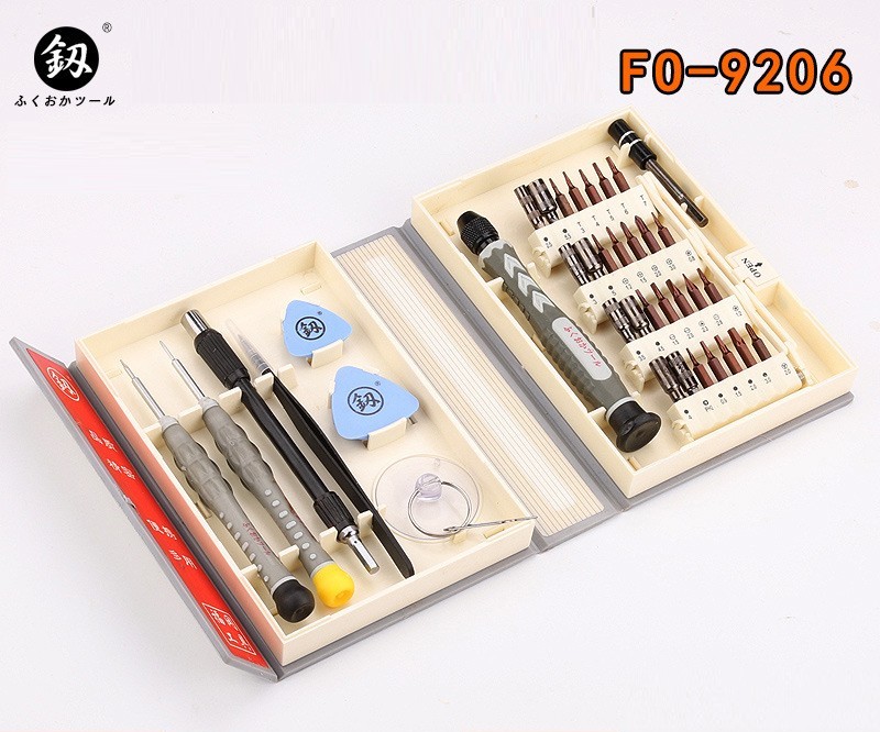 Bộ tua tô vít sửa chữa điện tử 38 món Nhật Bản FO-9206