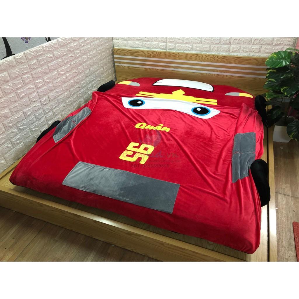 Đệm thú bông size 180x200cm, tặng 1 gối đầu+ 1 gối ôm 80cm, ko chăn, may chữ