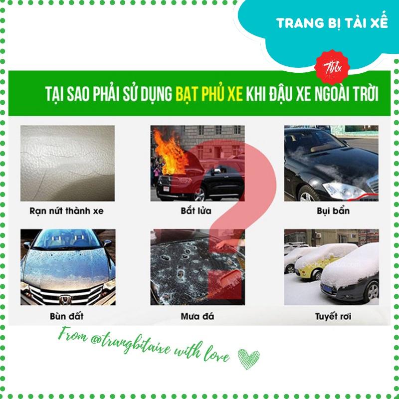 Bạt phủ ô tô cao cấp tráng nhôm phù hợp xe 4 5 7 chỗ.. che mưa che nắng chống lá rụng bụi mịn tiết kiệm tiền rửa xe-BPOT