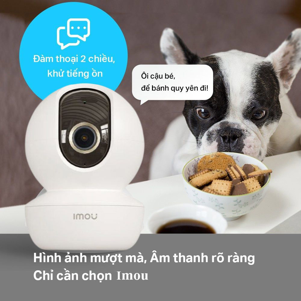 Camera IMOU WIFI Trong Nhà A43P 4MP Đàm Thoại 2 Chiều, Xoay 360 - Hàng chính hãng