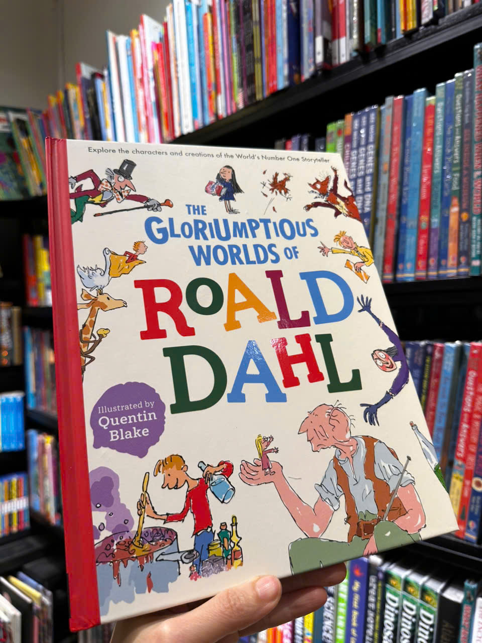 Sách - The Gloriumptious Worlds of Roald Dahl by Stella Caldwell - Sách ngoại văn, sách thiếu nhi tiếng Anh, bìa cứng