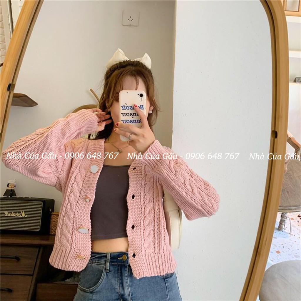 Áo khoác cardigan len đẹp 4 cúc phong cách