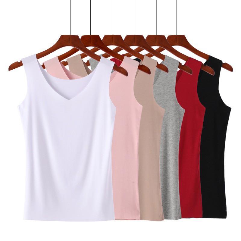 Áo Tank Top cổ chữ V phong cách Hàn Quốc