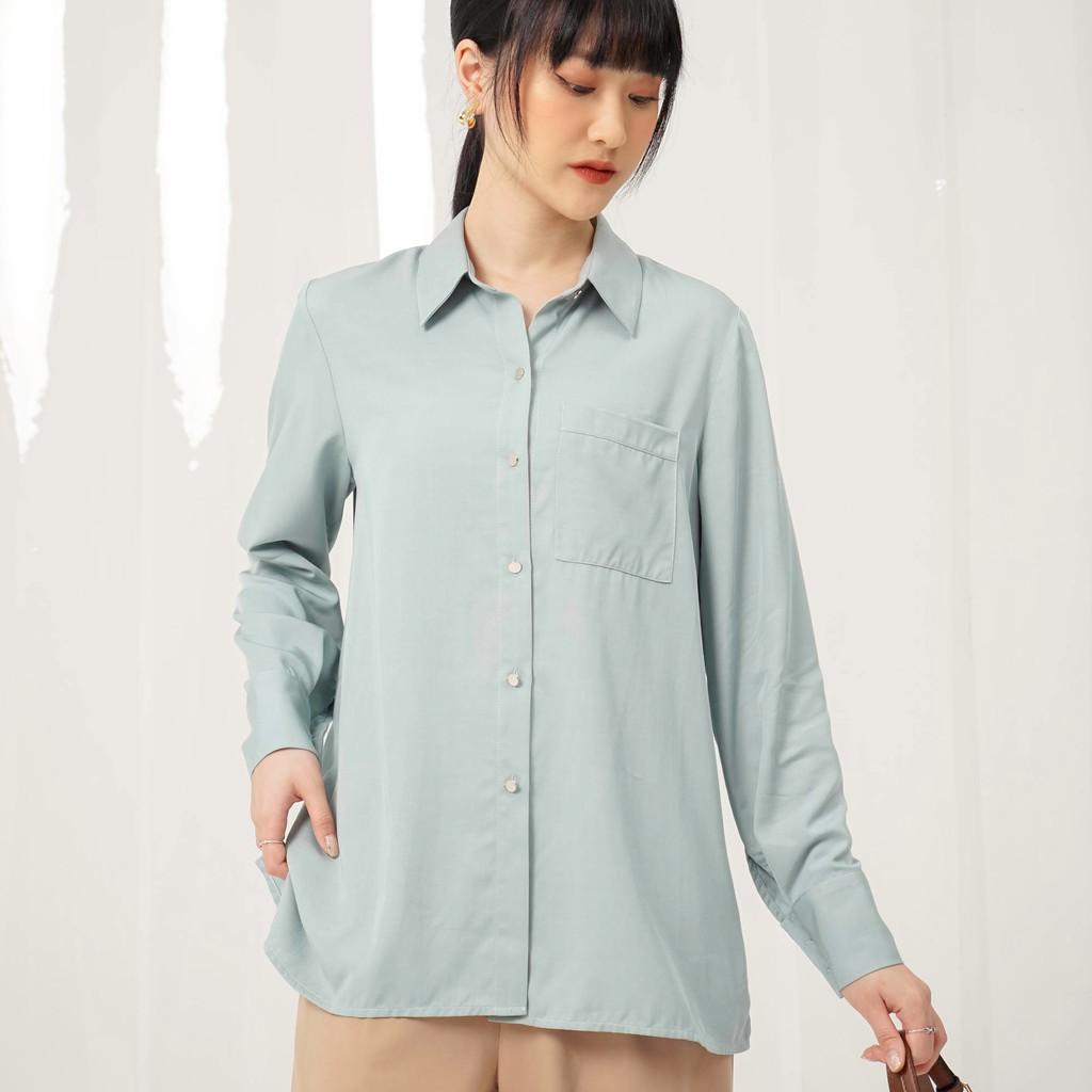 Áo sơ mi công sở nữ Méo shop dài tay kiểu Hàn form rộng Sandy