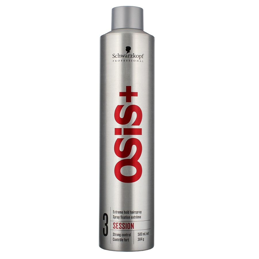 Gôm xịt tóc giữ nếp cứng Schwarzkopf OSiS + 3 Session Extreme Hold Hairspray 300ml