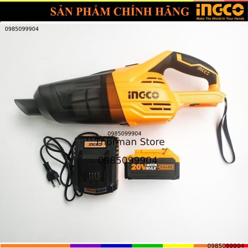 Máy hút bụi cầm tay dùng pin Lithium 20V INGCO CVLI2001 - Hàng chính hãng