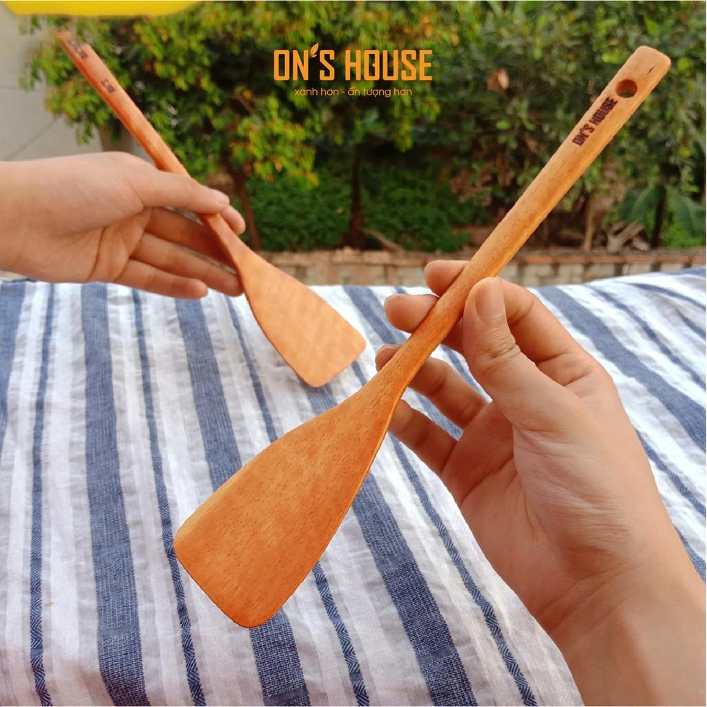 Vá Sạn Xào Gỗ Mini 25x5cm Cao thủ Chiên Xào - Hàng Chính Hãng