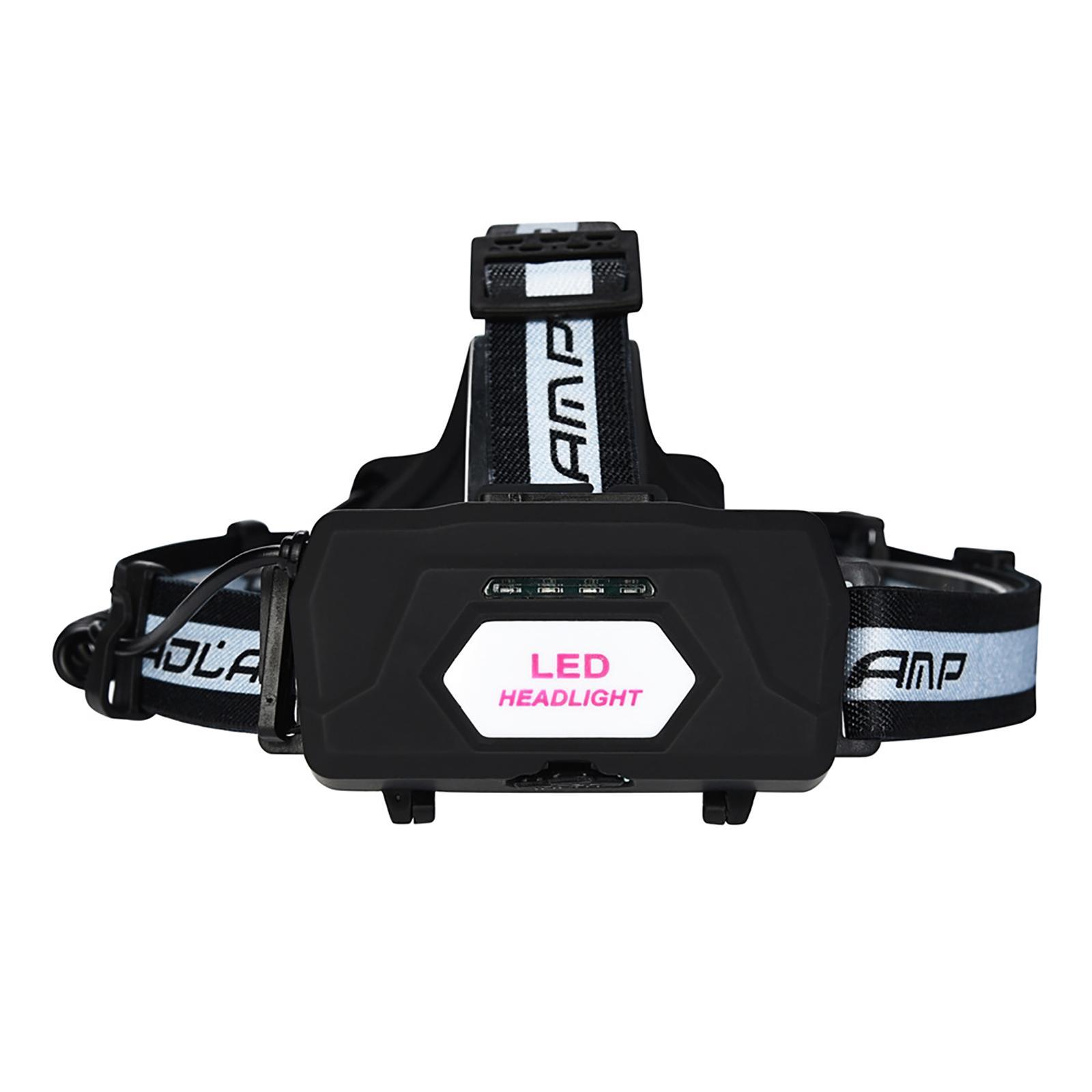 LED Head Light with Red Light Rechargeable LED Headlamp for Outdoor Camping Adults