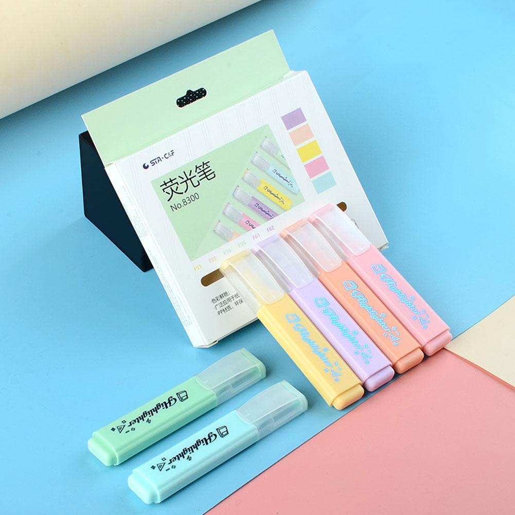 Set 6 cây Bút dạ quang, bút nhớ dòng, bút highlight màu pastel siêu xinh.