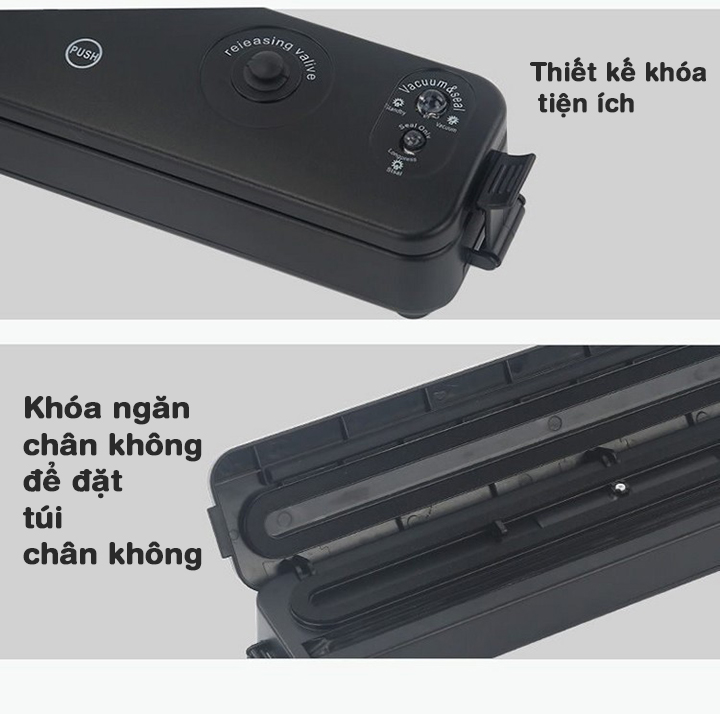 Máy hút chân không thực phẩm Vacuum Sealer DZ 20A dùng cho gia đình, hút khỏe, hết khí- Tặng 10 túi hút.