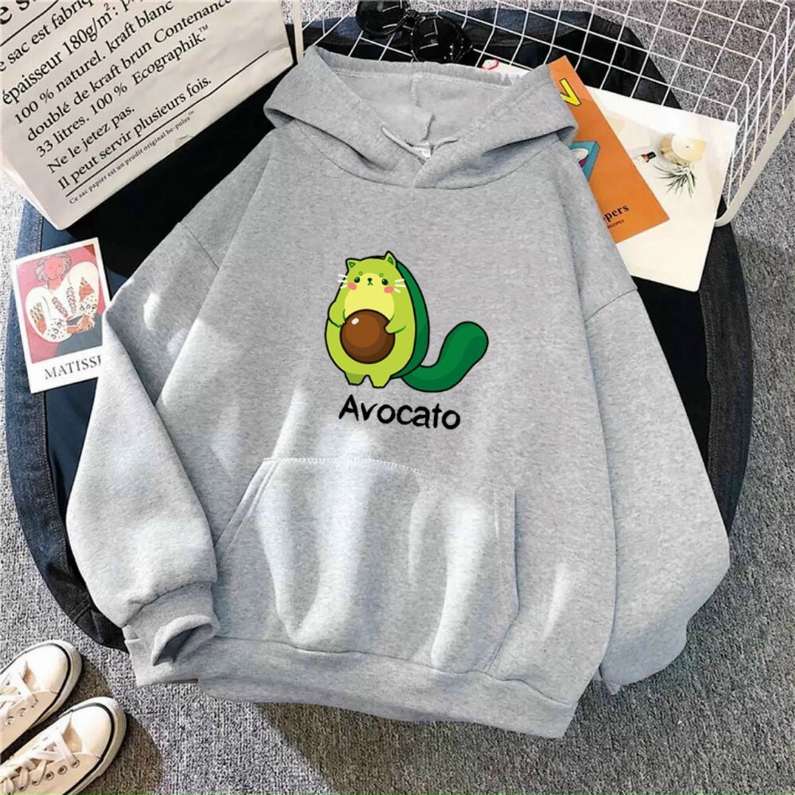 Áo hoodie nỉ ngoại avocato mềm form 70kg siêu đẹp, Áo Hoodie In AVOCATO Siêu Cute, Chất Vải Nỉ Ngoại Phối Túi Mềm Mịn WEDO nhiều màu sắc đa dạng, ÁO HOODIE DAN 142 - HAFT AVOCATO, áo khoác hoodie hình trái cây bơ