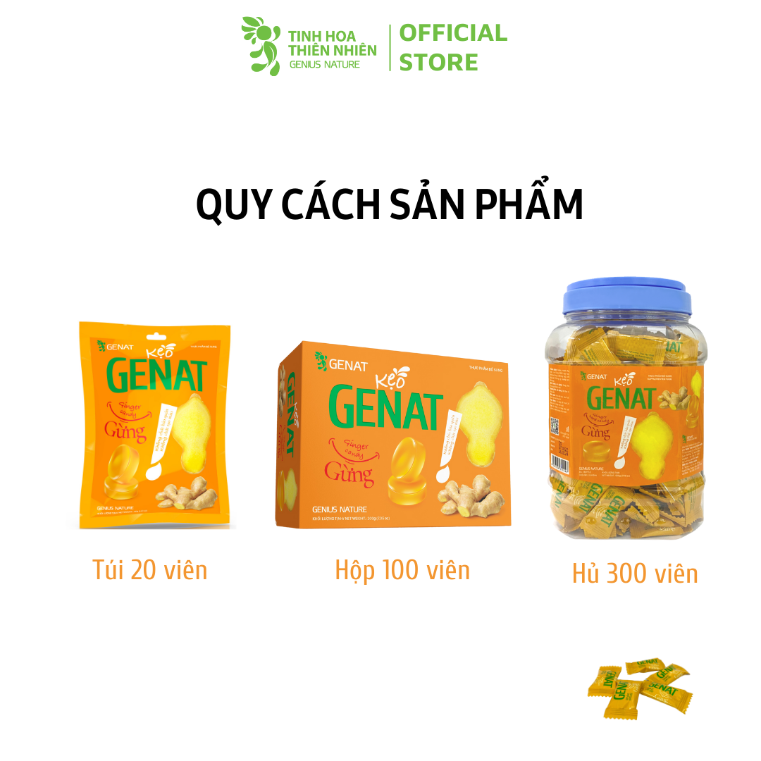 Kẹo Gừng Genat - Genat - Tinh Hoa Thiên Nhiên