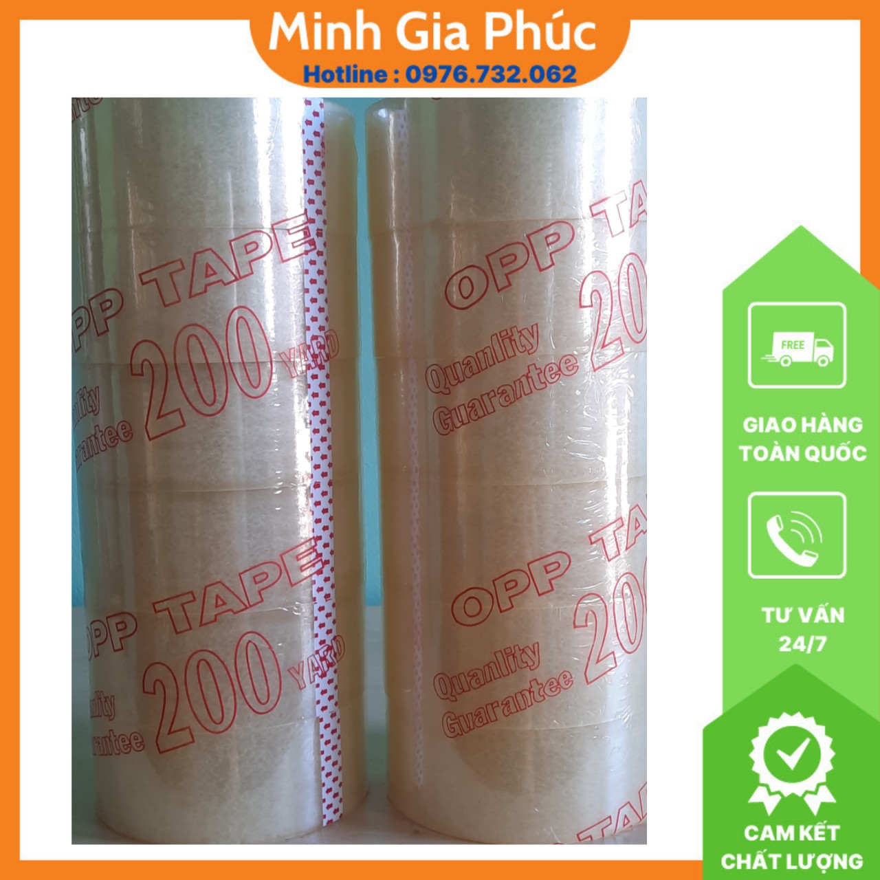 Băng keo 48 mm 200yard 1,8kg lỗi 5mm