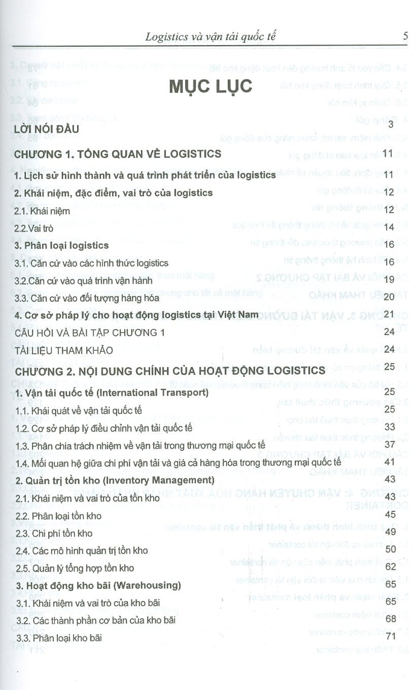 Logistics Và Vận Tải Quốc Tế (Sách tham khảo)