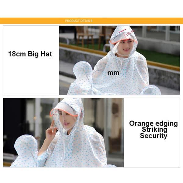 Áo mưa họa tiết hoa tuyết