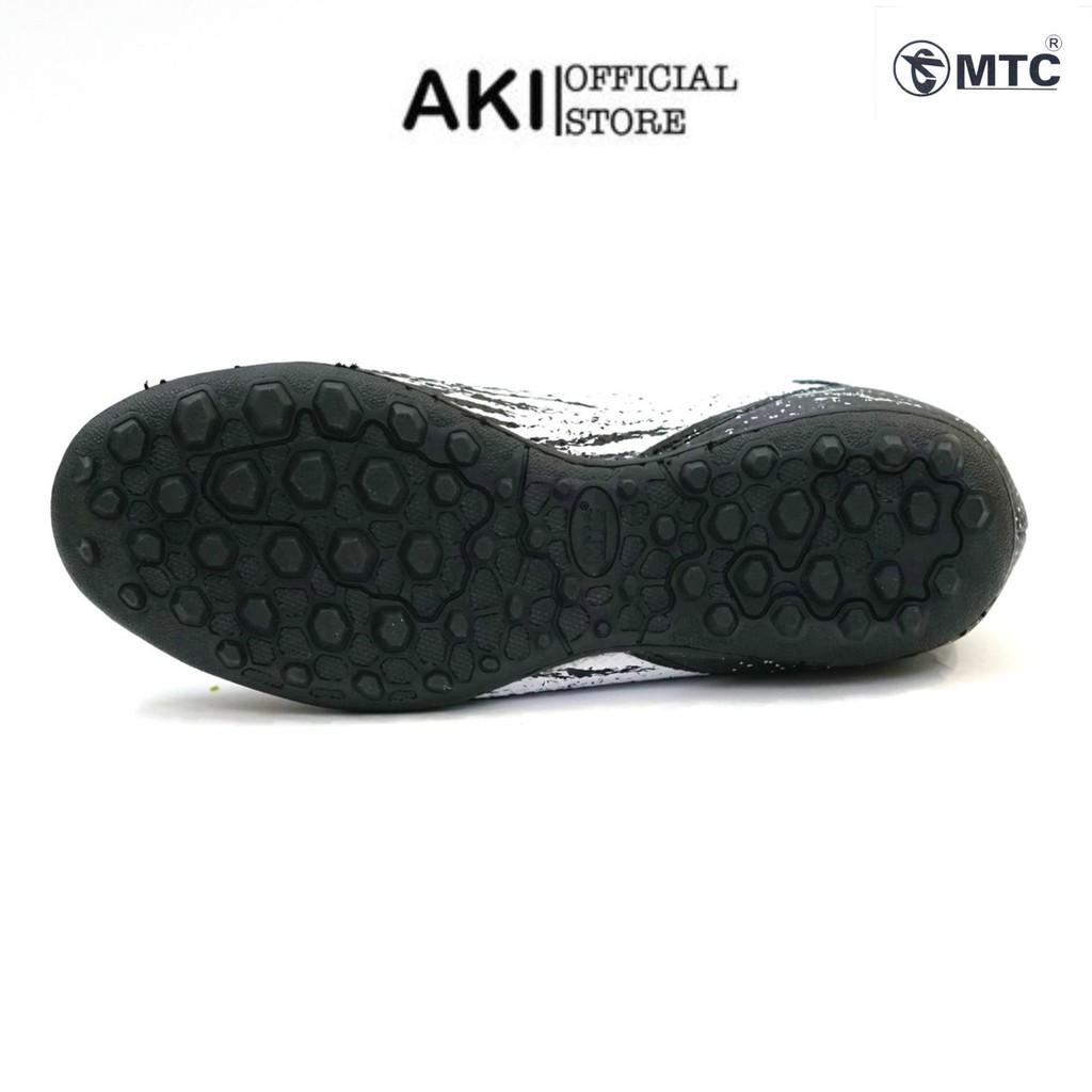 Giày đá bóng nam cỏ nhân tạo MTC Faster Đen cao cổ thể thao phong cách chính hãng - MF004