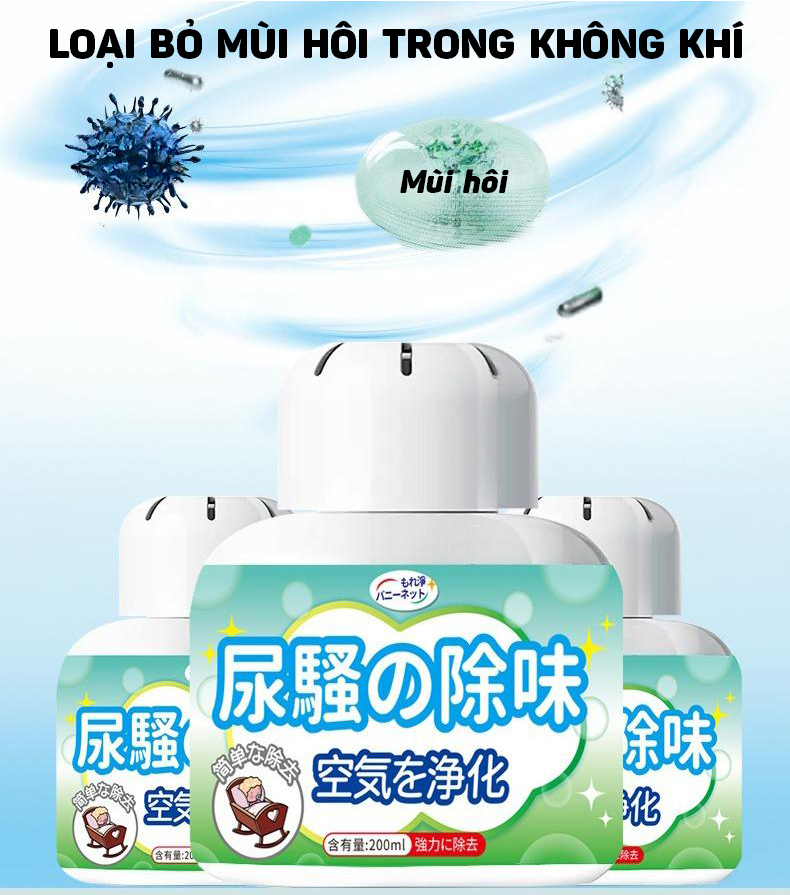 Sáp Khử Mùi Nước Tiểu Trong Phòng Vệ Sinh, Trong Phòng Ngủ, Trên Ô Tô 200ml - Hàng Nhập Khẩu