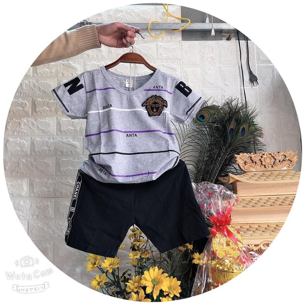 Bộ quần áo bé trai thun cotton 100% co giãn 4 chiều mềm mại cho bé trai từ 10kg đến 20kg