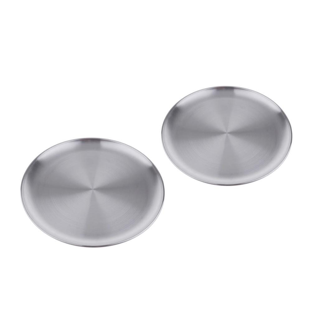 304 Stainless Steel Dinner Plate, Round , 12-inches -
