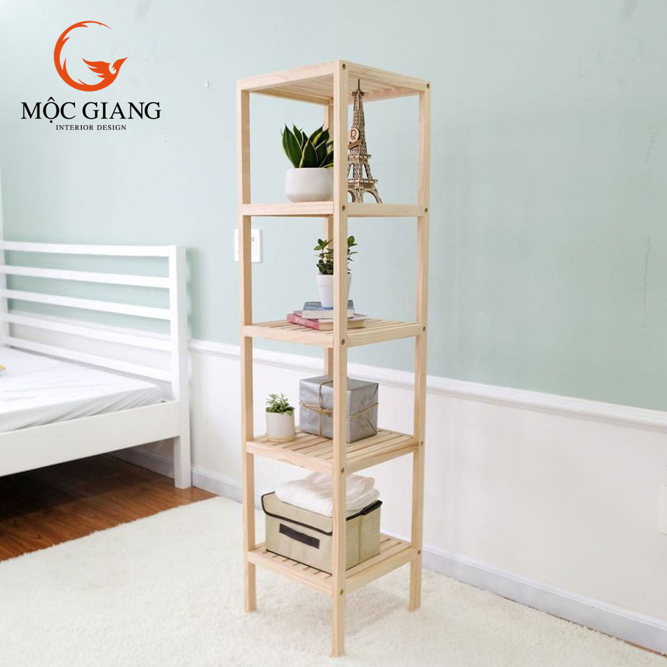 Kệ Gỗ Vuông 5 Tầng Kệ Gỗ Decor Nội Thất Đa Năng Tiện Dụng - Nội Thất Mộc Giang