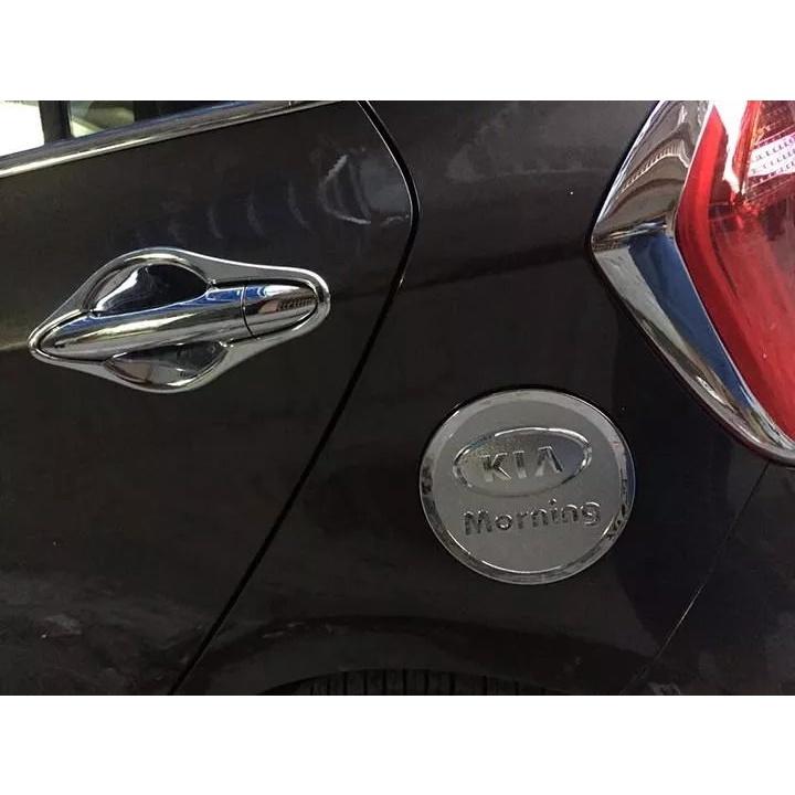Ốp nắp bình xăng xe Kia morning 2012-2018