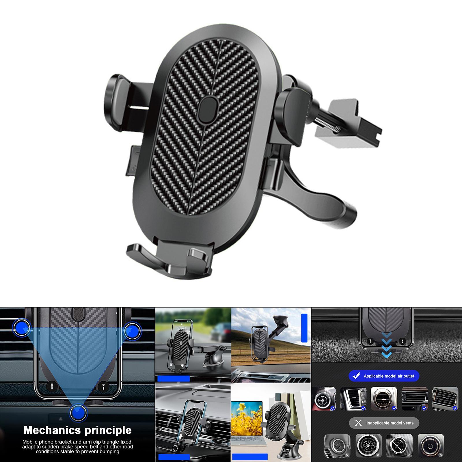 Car Phone Mount Phone Holder for Car Dashboard Air Vent Rotation