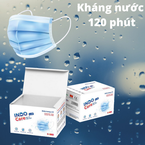 [ComBo Du Lịch 20] cái Khẩu Trang Tinh Dầu Tràm Trà Chống Say Tàu Xe - Khử Mùi Hơi Thở INDO CARE / Kháng Khuẩn 99% 4 lớp + Chai Nước Rửa Tay Khô chiết xuất Lá Ổi 100ml