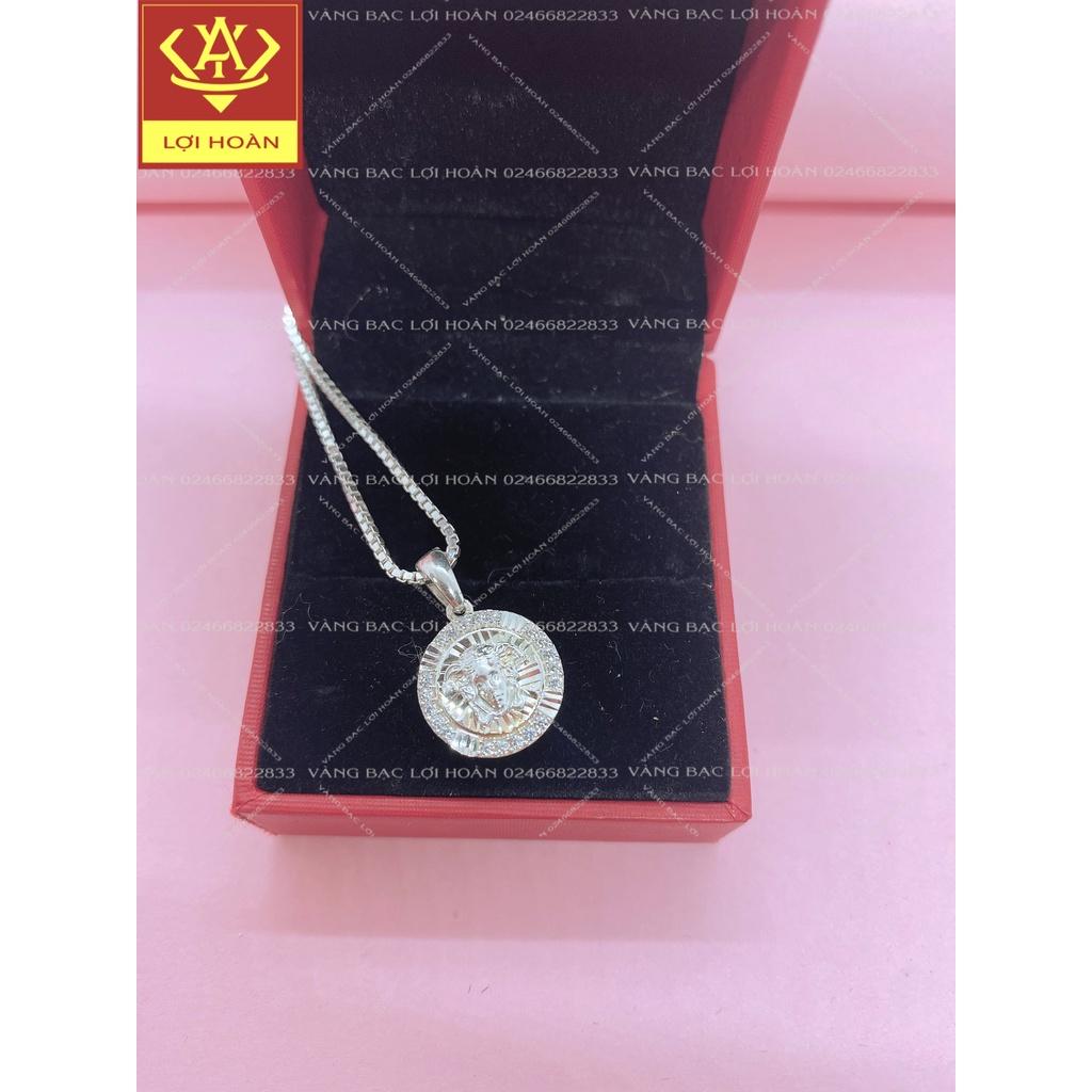 Dây chuyền bạc 925 nữ, mặt versac cao cấp - trang sức Lợi Hoàn