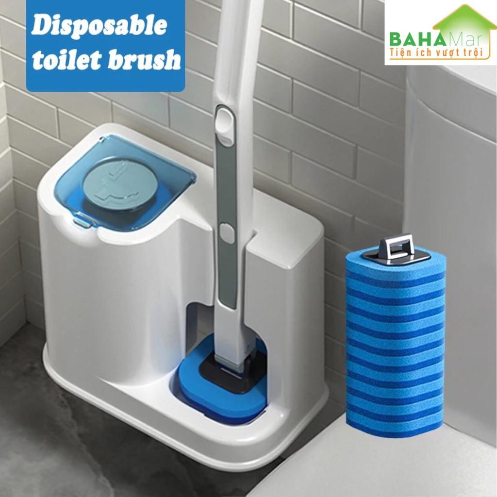 BỘ DỤNG CỤ LÀM VỆ SINH NHÀ TẮM CÓ ĐẦU THAY THẾ DÙNG MỘT LẦN thiết kế đầu bàn chải