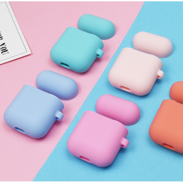 Bao Case ốp bảo vệ Silicon Color cho Airpods 1 / Airpods 2 