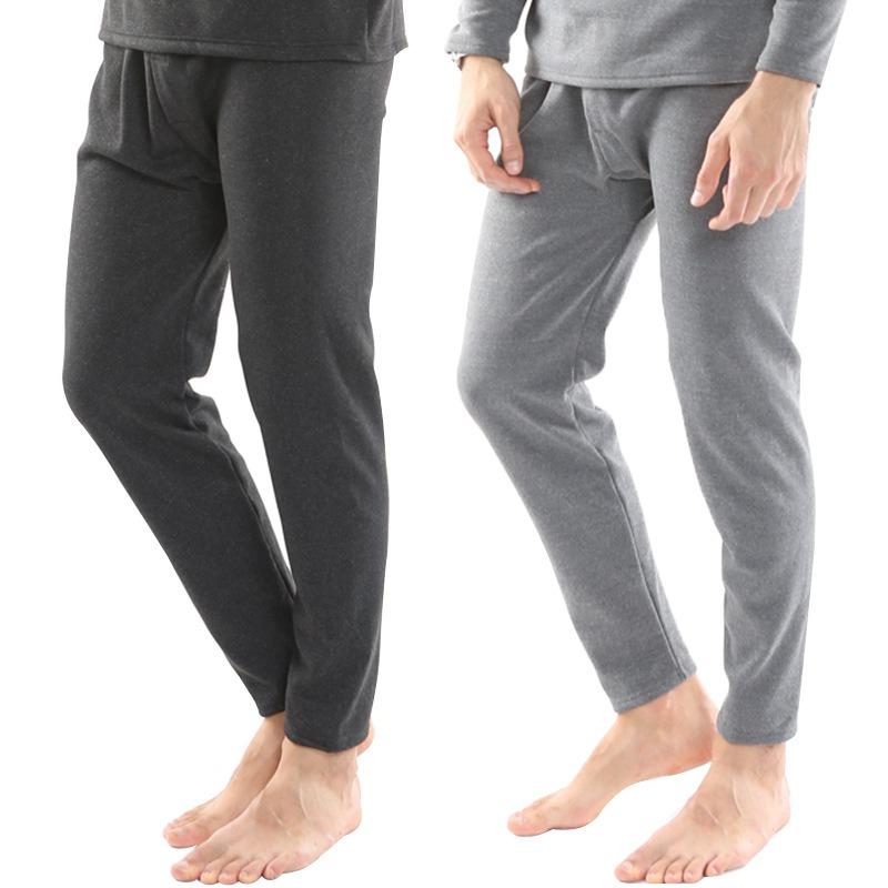 Mùa đông Lông Cừu Dày Cộng Với Kích Thước Lớn 8XL Nam Nhiệt Đồ Lót Đáy Lỏng Casual Mens Đen Màu Xám Nhiệt Đồ Lót Quần