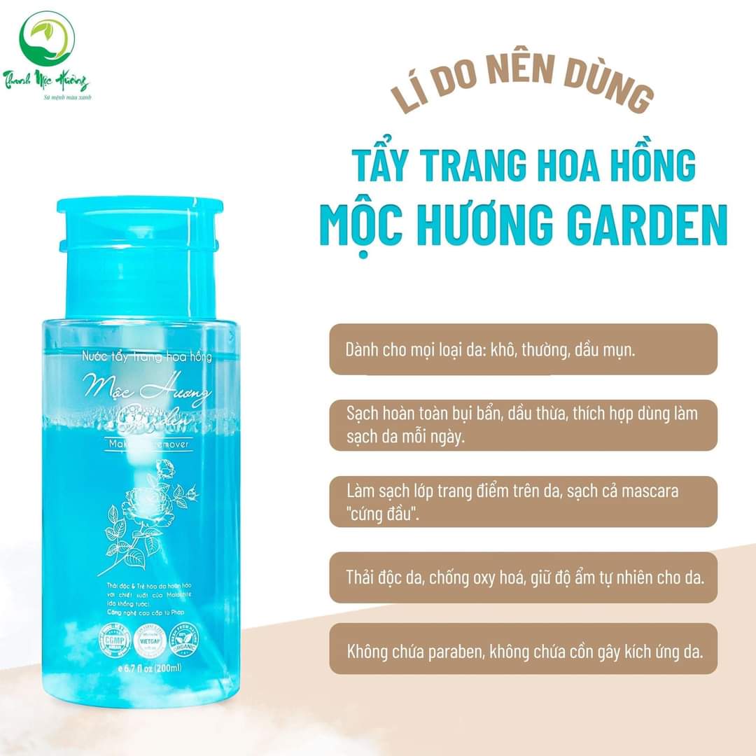 Bộ sản phẩm làm sạch sâu nước tẩy trang &amp; sữa rửa mặt dược liệu Thanh Mộc Hương chính hãng