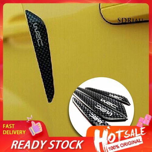 Set 4 Miếng Dán Carbon Bảo Vệ Chống Trầy Cho Cửa Xe Ô Tô