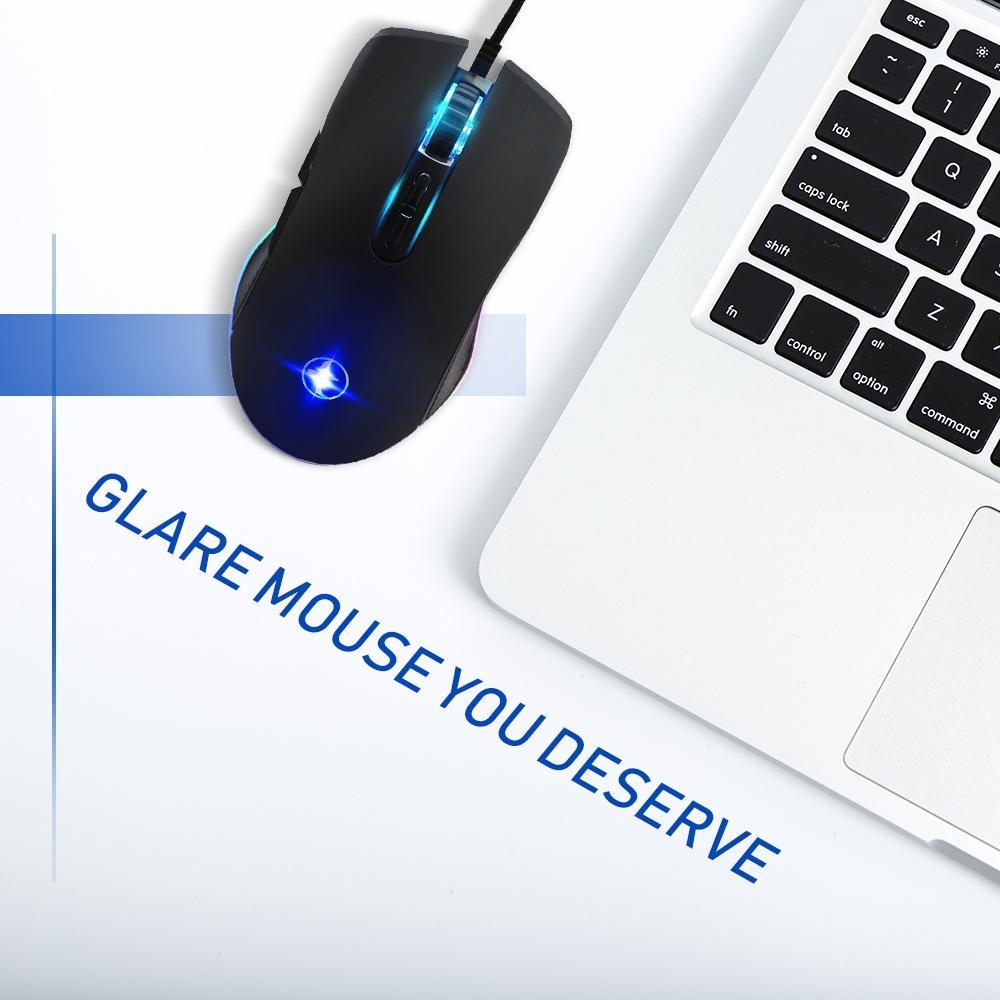 Chuột Chơi Game Có Dây Type-C / USB RGB 3200 DPI Chất Lượng Cao