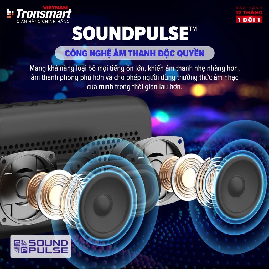 Loa Bluetooth Tronsmart Trip Chống nước IPX7 Thời lượng pin 20 giờ, tích hợp Micro - Hàng Chính Hãng - Bảo Hành 12 Tháng