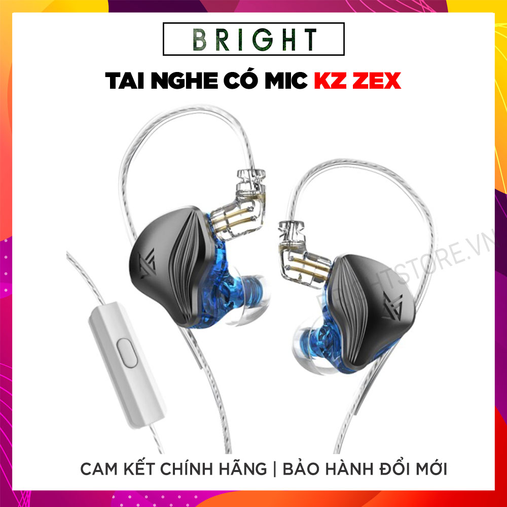 Tai Nghe Có Dây Có Mic KZ ZEX - Hàng Chính Hãng