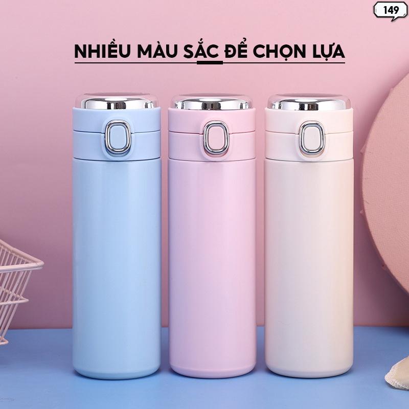 Bình Giữ Nhiệt Bật Nắp Dung Tích 320ml Có Màn Hình Led Hiển Thị Nhiệt Độ Nước Màu Sắc Pastel Trẻ Trung 149