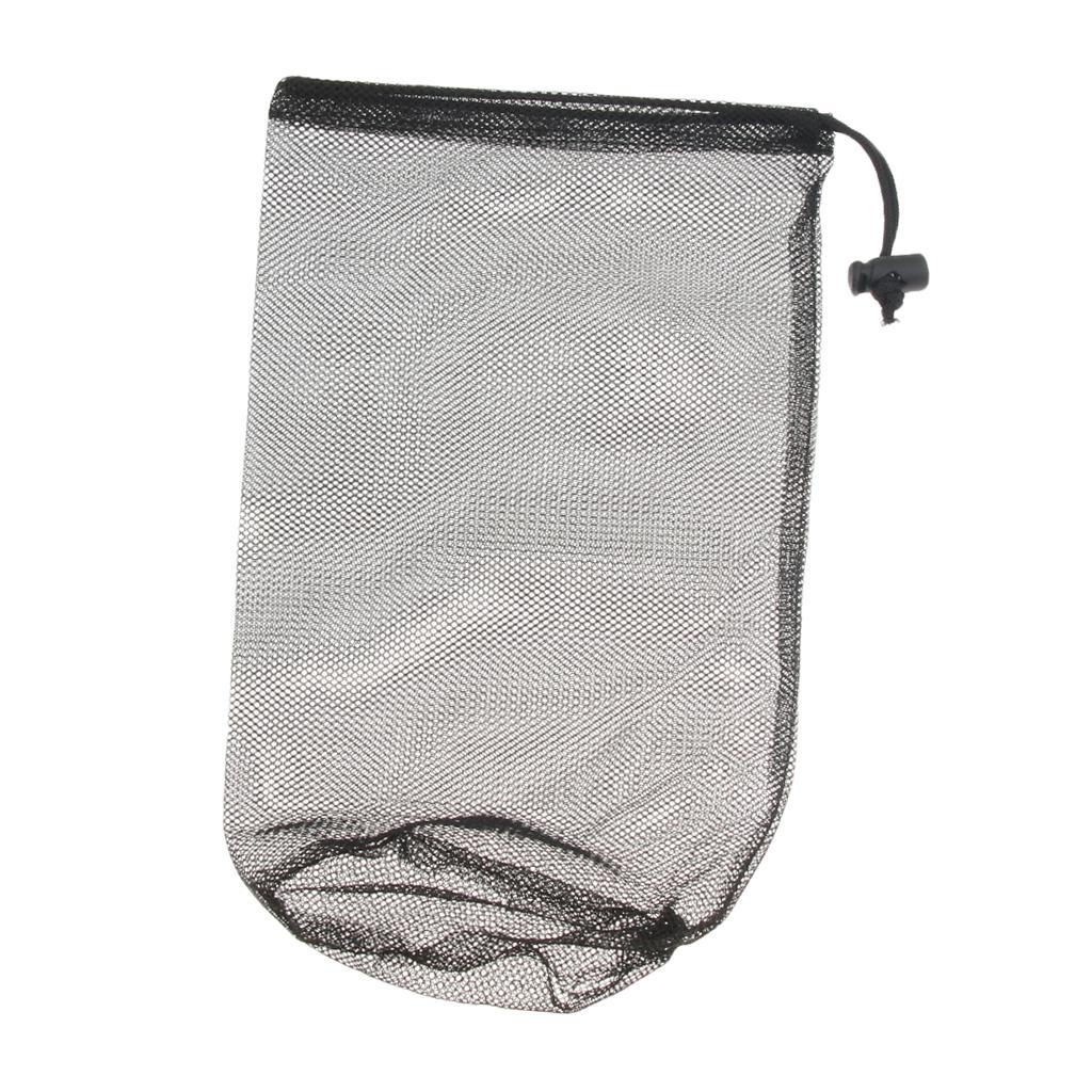 2-4pack Lightweight Mesh Stuff Sack Storage Bag Drawstring for Travel Camping
