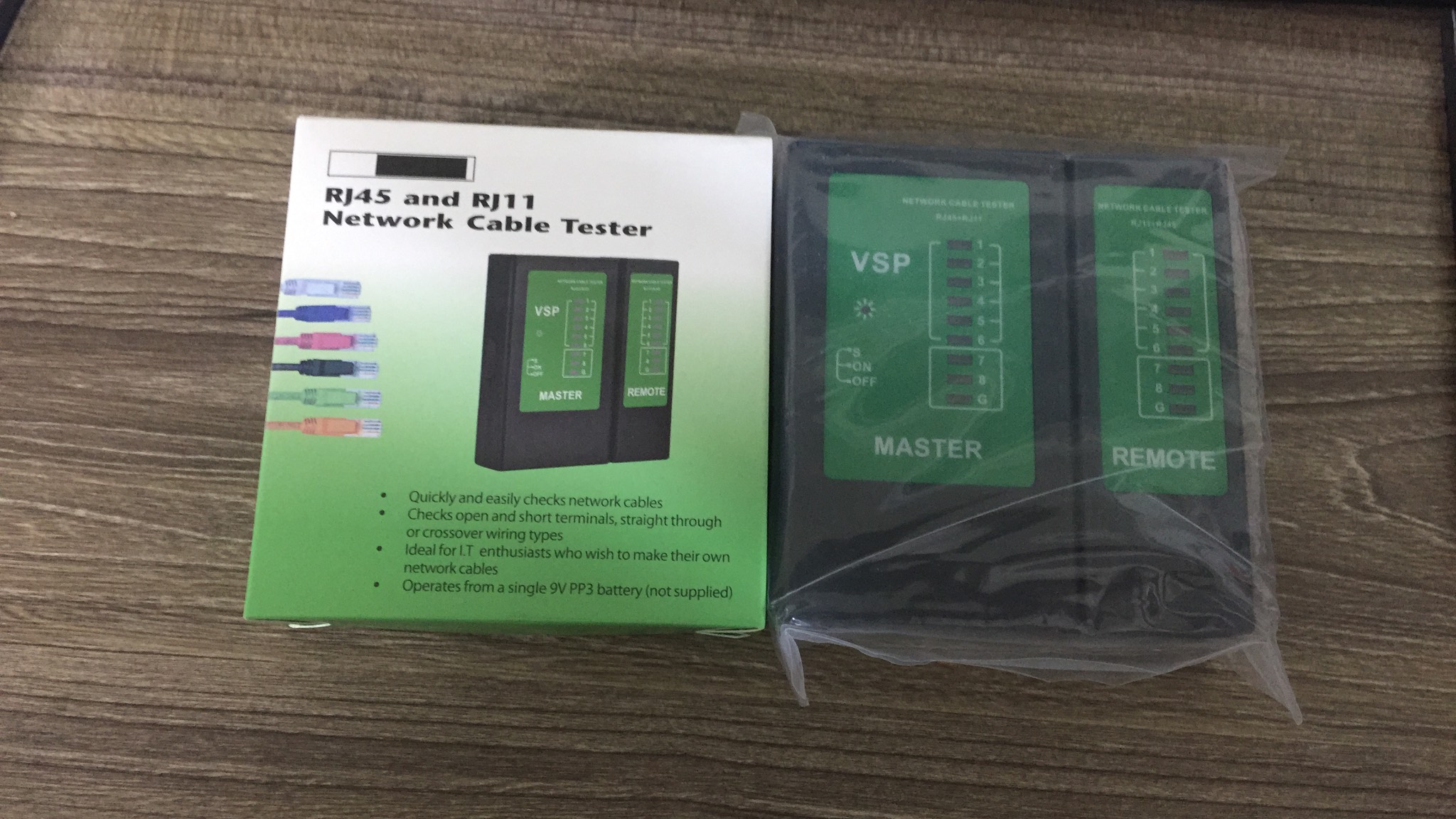 Combo Kìm Bấm Hạt Mạng + 100 Hạt mạng RJ45 + 100 đầu chụp hạt mạng + Hộp Test mạng