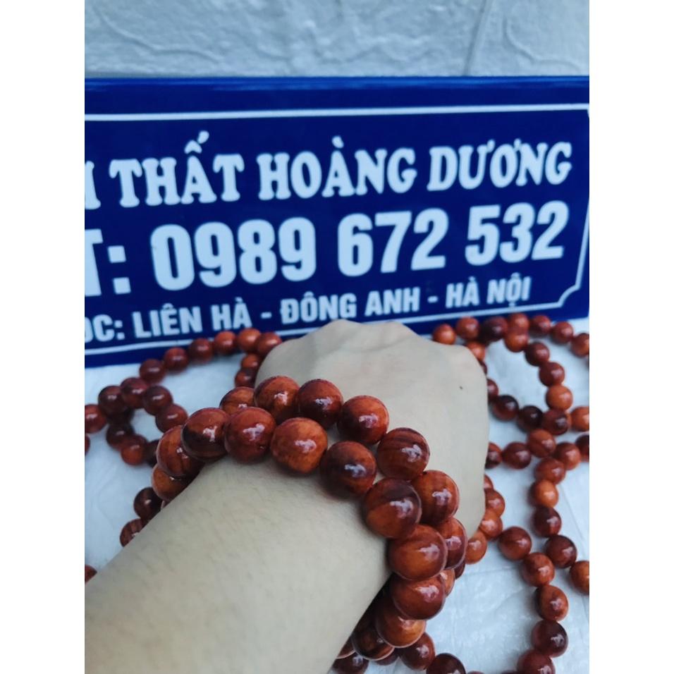 Vòng Tay Gỗ Huyết Long Thấu Quang 100% 12 ly