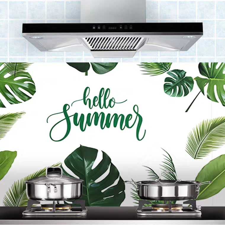 Cuộn 3 Mét Decal Giấy Dán Bếp Tráng Nhôm Cách Nhiệt Hello Summer