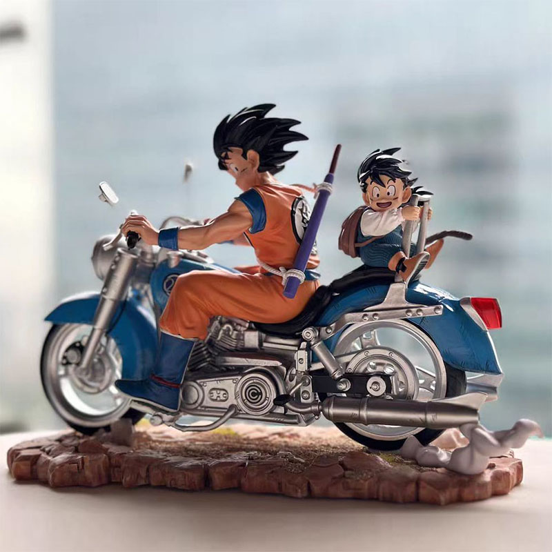 Mô hình songoku lái moto hàng đẹp siêu nét - mô hình dragoball