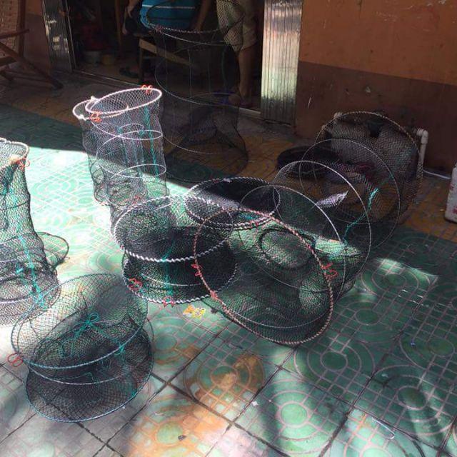 Lồng lò xo bắt cua, ếch, rùa, ba ba, nhái