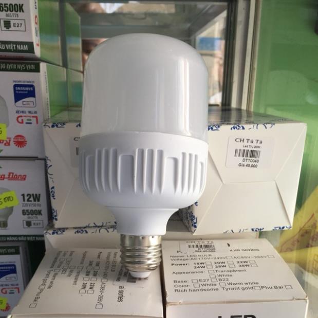 Bóng led trụ 20w ánh sáng vàng