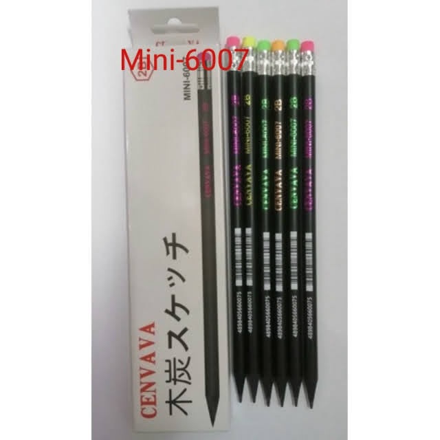 Hộp 12 bút chì 2B Cenvava Mini-6005, Mini-6007