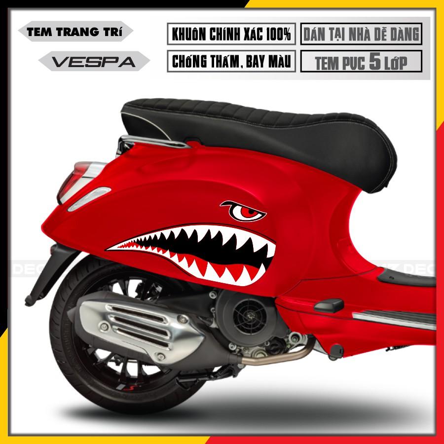 Tem Xe Vespa Sprint/Primavera/GTS Babe | VP21 | Tem Rời Cắt Khuôn Sẵn, Chất Liệu PVC Cao Cấp
