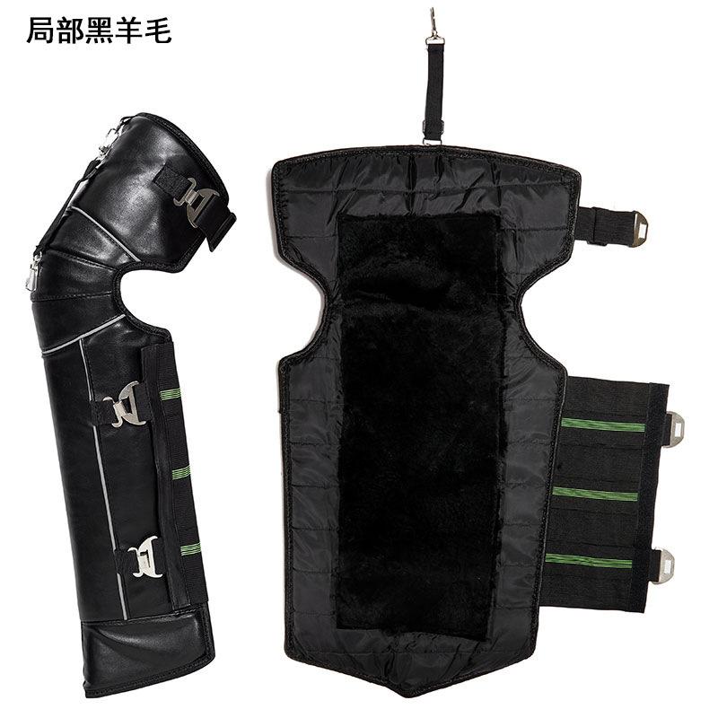 Miếng đệm đầu gối xe máy phong cách mới nhất giữ ấm vào mùa đông để đi xe đạp, bảo vệ chân xe điện chống lạnh và chống gió, thiết bị chống gió bằng len