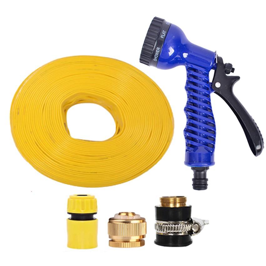 Bộ dây và vòi xịt tăng áp lực nước,rửa xe, tưới cây 3-5m  206843