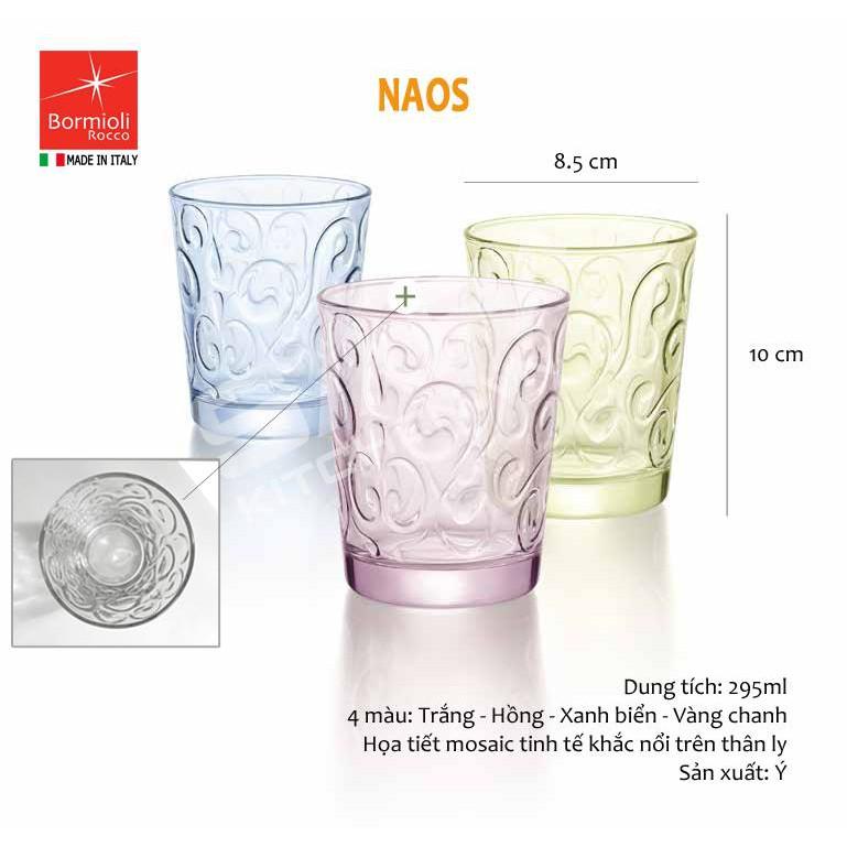 Bộ 6 Ly thủy tinh Naos 29.5cl Bormioli Rocco- Hàng nhập khẩu