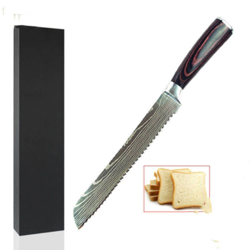 DAO BẾP NHẬT BẢN WAKATAKE THÉP DAMASCUS MÃ CDT118